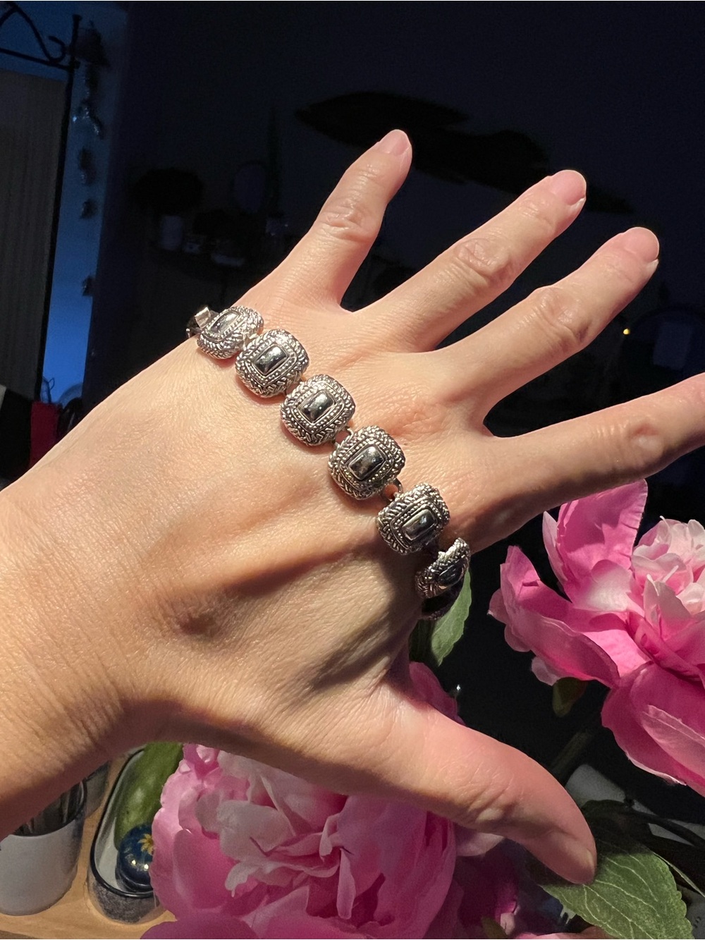 Vintage Silver-tone Link Bracelet like new